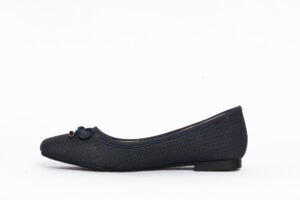 Navy Perforated Comfort Flat
